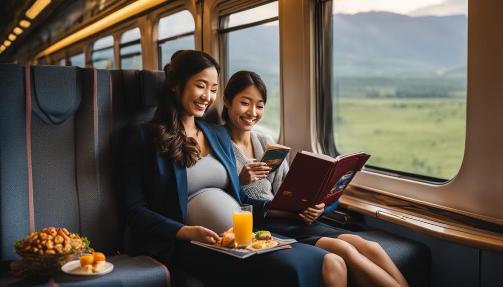 podróże pociągiem w ciąży